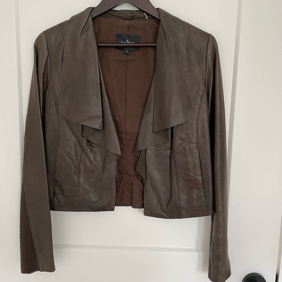 Cole Haan Leather Jacket - Picture 1 of 8